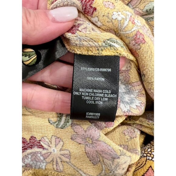 Sanctuary Artist Floral Button Down Flutter Romper-  Size L - Picture 6 of 10